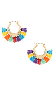 Palm tassel hoops - Rebecca Minkoff