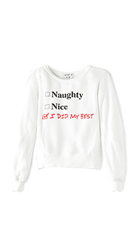 Джемпер naughty or nice baggy beach - Wildfox Couture