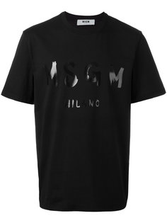 футболка с принтом-логотипом MSGM