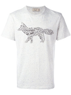 футболка с принтом лисы Maison Kitsuné