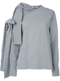 полосатая блузка свободного кроя MSGM