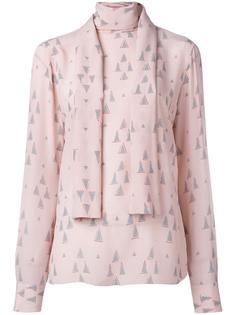 блузка с узором Valentino