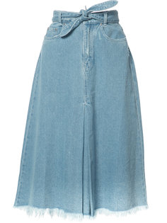 джинсовая юбка с присборенным поясом Zimmermann