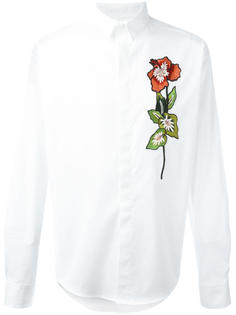 рубашка с вышитым цветком Christian Pellizzari