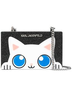 сумка через плечо с котом Karl Lagerfeld