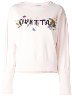толстовка с принтом-логотипом Vivetta