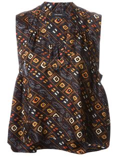 топ с геометрическим узором  Isabel Marant
