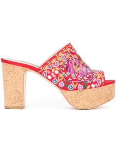 embroidered platform mules Rupert Sanderson