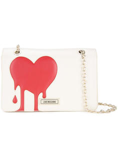 сумка на плечо с принтом сердца Love Moschino