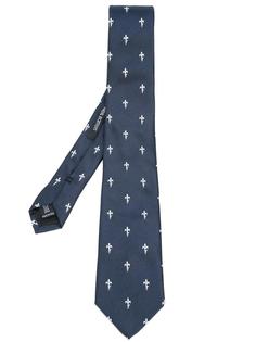 fleur-de-lis embroidered tie Neil Barrett