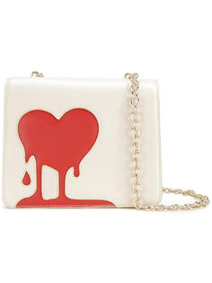 сумка через плечо с принтом сердца Love Moschino