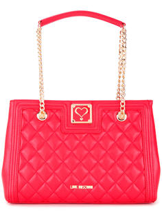 стеганая сумка на плечо Love Moschino