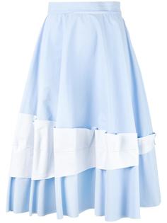 юбка с кружевной вставкой  Mm6 Maison Margiela