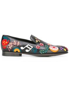 лоферы с вышивкой Paul Smith