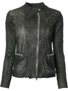 perforated detail jacket Giorgio Brato