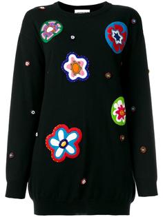 свитер с вышивкой Moschino
