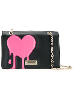 сумка через плечо с принтом сердца Love Moschino