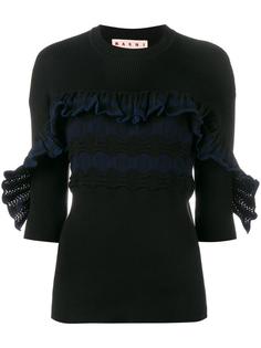 топ с рюшами Marni
