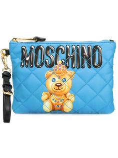 клатч с логотипом  Moschino