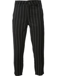pinstripe cropped trousers  Publish