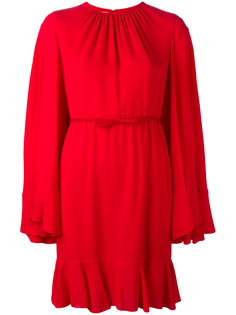 gathered neck belted dress Giambattista Valli
