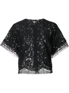 cropped lace T-shirt Adam Lippes