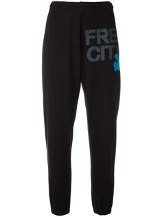 logo print sweatpants Freecity