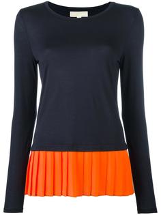 pleated detail longsleeved T-shirt Michael Michael Kors