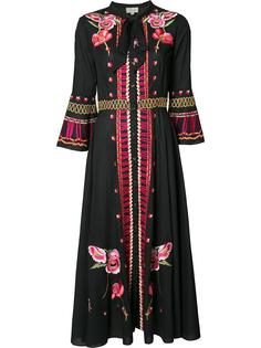 длинное платье с вышивкой Temperley London
