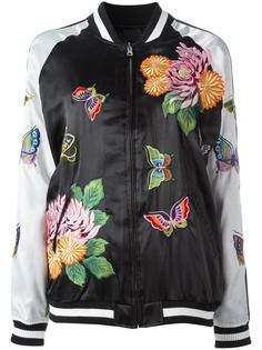 floral decal bomber jacket P.A.R.O.S.H.