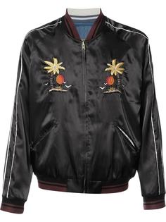 embroidered bomber jacket  Htc Hollywood Trading Company