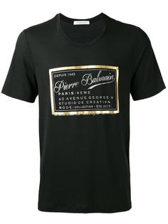 футболка с логотипом Pierre Balmain