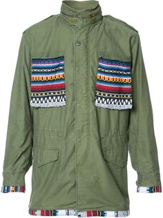 aztec details cargo jacket  Htc Hollywood Trading Company