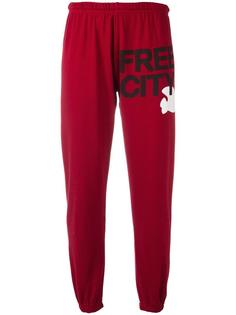 logo print sweatpants Freecity