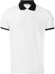 футболка-поло с контрастным воротником Moncler