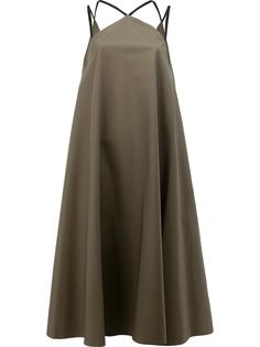 multiple straps flared dress Maison Rabih Kayrouz
