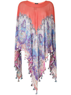 printed silk cape  Etro