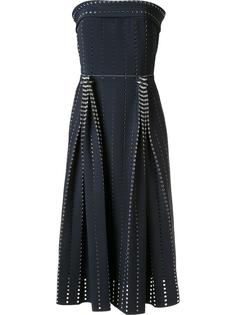 плиссированное перфорированное платье Dion Lee