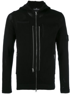 multi zip perforated detail hoodie Stone Island Shadow Project