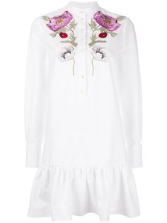 floral embroidered dress Alexander McQueen
