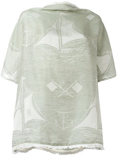 блузка с принтом морских мотивов Loewe