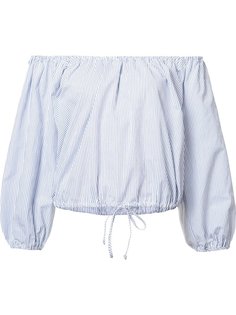 off-shoulders striped blouse Sea