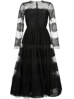 полупрозрачное кружевное платье Valentino