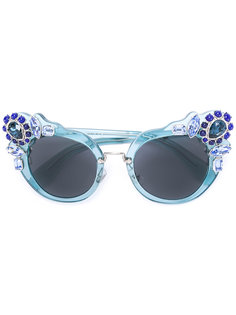 солнцезащитные очки в оправе "кошачий глаз" Miu Miu Eyewear