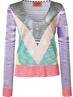 sheer zig-zag print top Missoni