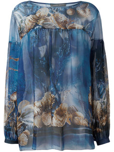 seashells print blouse    Alberta Ferretti