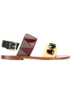 zigzag embellished sandals Marni