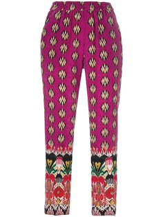 укороченные брюки с узором Etro