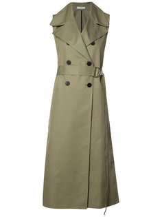 Sleeveless Belted trench Tome