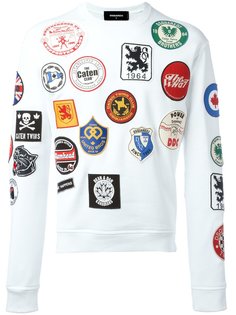 patch sweatshirt dsquared